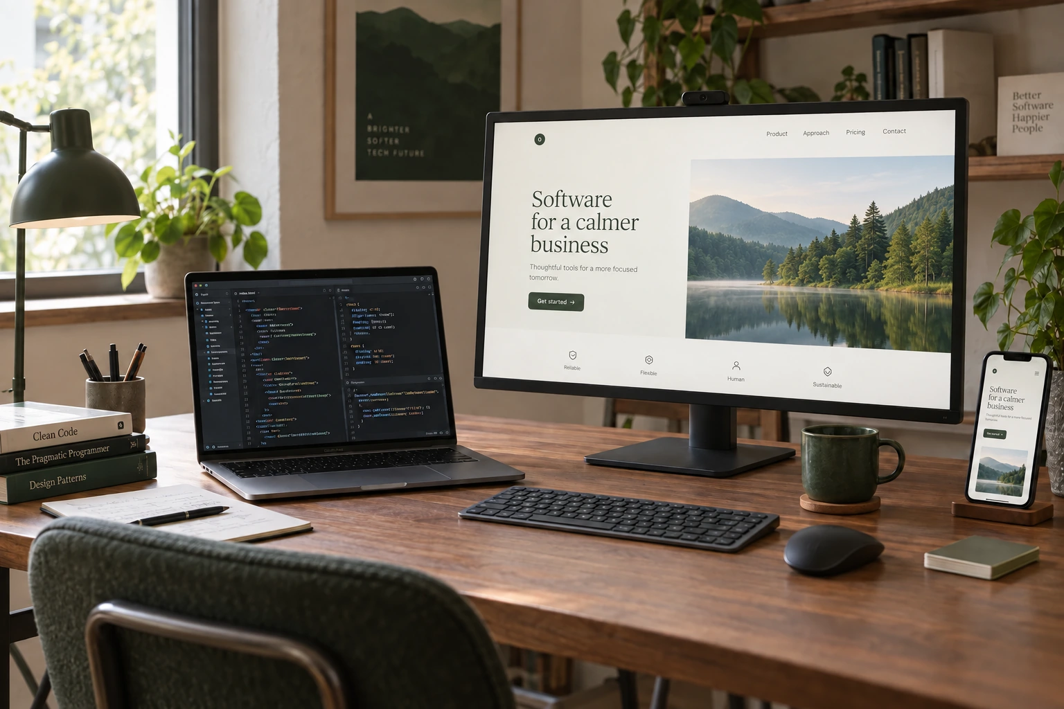 Illustratives Motiv zur Webentwicklung am digitalen Arbeitsplatz